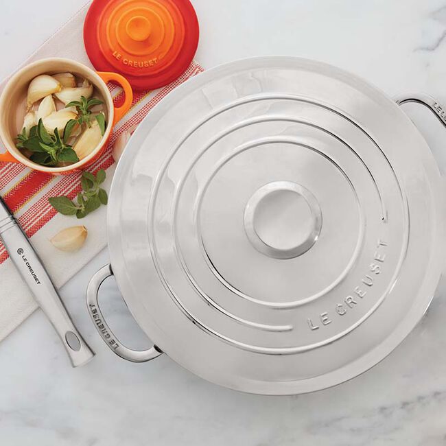 Stainless Steel Braiser and Braising Pan Le Creuset